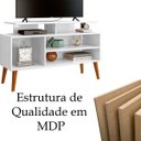 Ver imagem 5 de Rack Bancada para Tv de até 42" 2 Prateleiras Lynne Branco