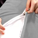 Ver imagem 4 de Almofada Cabeceira Mel 160cm Suede:cinza