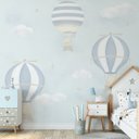 Ver imagem 3 de Papel de parede balão azul menino para quarto de bebê infantil M² PP98