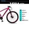 Bicicleta MTB Aro 29 Quadro 17 Alumínio 27 Marchas Freio Hidráulico Vega Rosa - Spaceline - 6