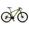 Bicicleta MTB Aro 29 Quadro 21 Alumínio 21 Marchas Freio Mecânico Vega Preto/Amarelo - Spaceline - 1