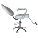 Ver imagem 2 de Cadeira Reclinável Hidráulica de Salão de Beleza - Cabeleireiro e Barbearia - Bege