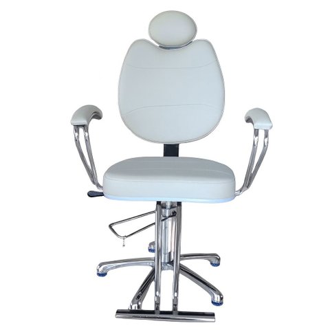 Cadeira Reclinável Hidráulica de Salão de Beleza - Cabeleireiro e Barbearia - Bege