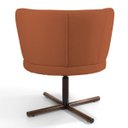 Ver imagem 5 de Kit 2 Poltronas Decorativas Melissa Base Xis Giratória B-262 Veludo Telha - Domi