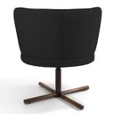 Ver imagem 5 de Kit 2 Poltronas Decorativas Melissa Base Xis Giratória B-300 Veludo Preto - Domi