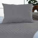 Ver imagem 3 de Kit 3 Peças Peseira de Cama Solteiro Comfort com Almofada Cheia Microfibra (Cinza)