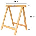 Ver imagem 2 de Cavalete de Madeira 75x80cm - 213 - ESCADAS SEGURANÇA