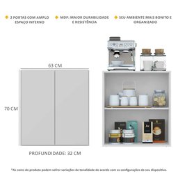 Aparador Cantinho do Café 2 Portas Multimóveis Branco - 4