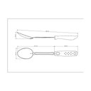 Ver imagem 3 de Colher para Servir Tramontina Utilita em Aço Inox com Cabo de Polipropileno Preto