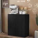 Ver imagem 2 de Aparador Cantinho do Café 2 Portas Multimóveis Preto