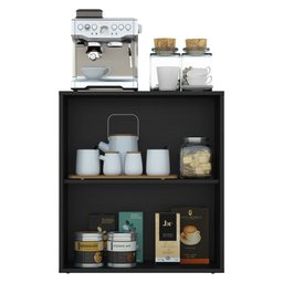 Aparador Cantinho do Café 2 Portas Multimóveis Preto - 6