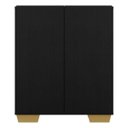 Ver imagem 7 de Aparador Cantinho do Café com Pés Quadrados e 2 Portas Multimóveis Preto/Natural