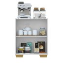 Ver imagem 6 de Aparador Cantinho do Café com Pés Quadrados e 2 Portas Multimóveis Branco/Natural