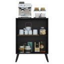 Ver imagem 6 de Aparador Cantinho do Café com Pés Retrô e 2 Portas Multimóveis Preto