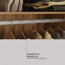 Ver imagem 7 de Guarda Roupa Casal 4 Portas e 3 Gavetas Grécia - Amêndola/grafito