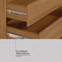 Ver imagem 6 de Guarda Roupa Casal 4 Portas e 3 Gavetas Grécia - Amêndola/grafito