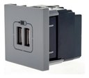 Ver imagem 1 de Tomada C/2 Usb 2 Mod. 2400ma Cinza 615089cz Pial Plus+