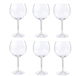 Cj 06 Tacas Vinho Bohemia Gastro Cristal de Titanio 570ml