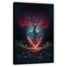 Quadro Decorativo Abstrato Canvas Filete Coração Árvore Paisagem Gg - 5