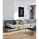 Ver imagem 3 de Quadro Decorativo Abstrato Canvas Filete Coração Árvore Paisagem Gg