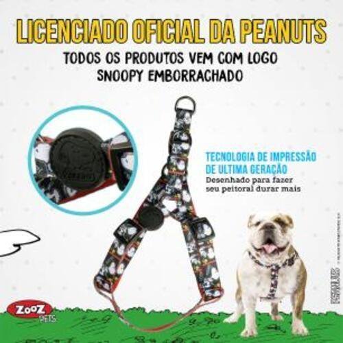 Coleira Peitoral Com Guia Para Cachorros Pet Filmblack G - 5