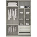 Ver imagem 3 de Guarda-roupa 2 Portas De Correr 8 Cm Crema Com Branco Mat