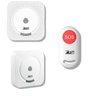 Alarme sem Fio Wireless 1 Botão Sos 2 Receptor Anti Panico - 1