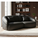 Ver imagem 1 de Sofá Sala Nuvem 170 cm Conforto Premium Decorativo Orgânico:Courino Sintético Preto