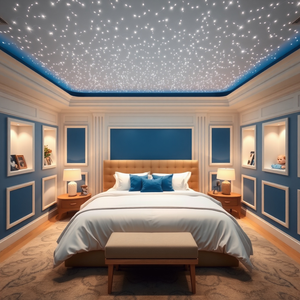 Wifi Kit Iluminação Céu Estrelado Fibra Ótica 300 Estrelas