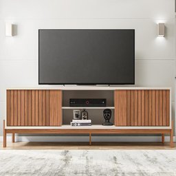 Rack Bancada para Tv até 72 Polegadas Tiger Marrom Caemmun - 2