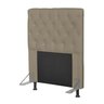 Cabeceira Cama Box Solteiro 90cm Cristal Corino Areia - JS Móveis - 2