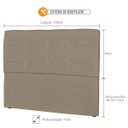 Ver imagem 3 de Cabeceira Casal Cama Box 195cm London Corino Areia - JS Móveis