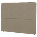Ver imagem 1 de Cabeceira Casal Cama Box 195cm London Corino Areia - JS Móveis