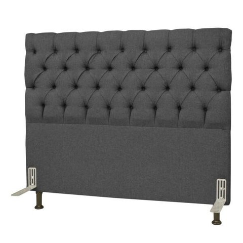 Cabeceira Cama Box Casal 140cm Cristal Linho Cinza - JS Móveis
