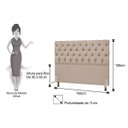 Ver imagem 4 de Cabeceira Cama Box Casal King 195cm Cristal Linho Bege - JS Móveis