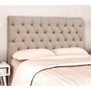 Ver imagem 2 de Cabeceira Cama Box Casal King 195cm Cristal Linho Bege - JS Móveis