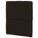 Ver imagem 1 de Cabeceira Solteiro Cama Box 90cm London Corino Marrom - JS Móveis