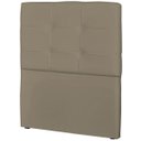 Ver imagem 1 de Cabeceira Solteiro Cama Box 90cm London Corino Areia - JS Móveis
