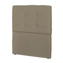 Ver imagem 2 de Cabeceira Solteiro Cama Box 90cm London Corino Areia - JS Móveis