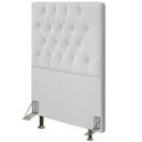 Ver imagem 1 de Cabeceira Cama Box Solteiro 90cm Diamante D10 Corano Branco - Mpozenato