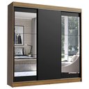 Ver imagem 2 de Guarda-roupa Casal Madesa Istambul 3 Portas de Correr com Espelhos 3 Gavetas