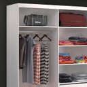 Ver imagem 6 de Guarda-Roupa Casal 3 Portas de Correr Winter F04 Branco - Mpozenato
