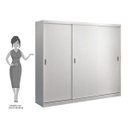 Ver imagem 5 de Guarda-Roupa Casal 3 Portas de Correr Winter F04 Branco - Mpozenato