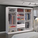 Ver imagem 3 de Guarda-Roupa Casal 3 Portas de Correr Winter F04 Branco - Mpozenato