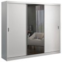 Ver imagem 1 de Guarda-Roupa Casal 3 Portas de Correr 1 Espelho Winter F04 Branco- Mpozenato