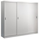 Ver imagem 1 de Guarda-Roupa Casal 3 Portas de Correr 264cm Winter F04 Branco - Mpozenato