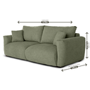 Ver imagem 2 de Sofá Heaven 6 Lugares, 2,70m com Assento Supermacio e Design Moderno | de Casa Decor