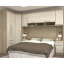 Ver imagem 1 de Jogo de Quarto Casal Modulado 007 Master Avelã Rústico/Ártico Rústico - Eucamóveis