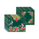 Ver imagem 1 de Kit Jogo Americano + Guardanapo Pássaro Verde - 6 Peças