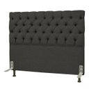 Ver imagem 1 de Cabeceira Cama Box Casal Queen 160cm Cristal Linho Chumbo - JS Móveis